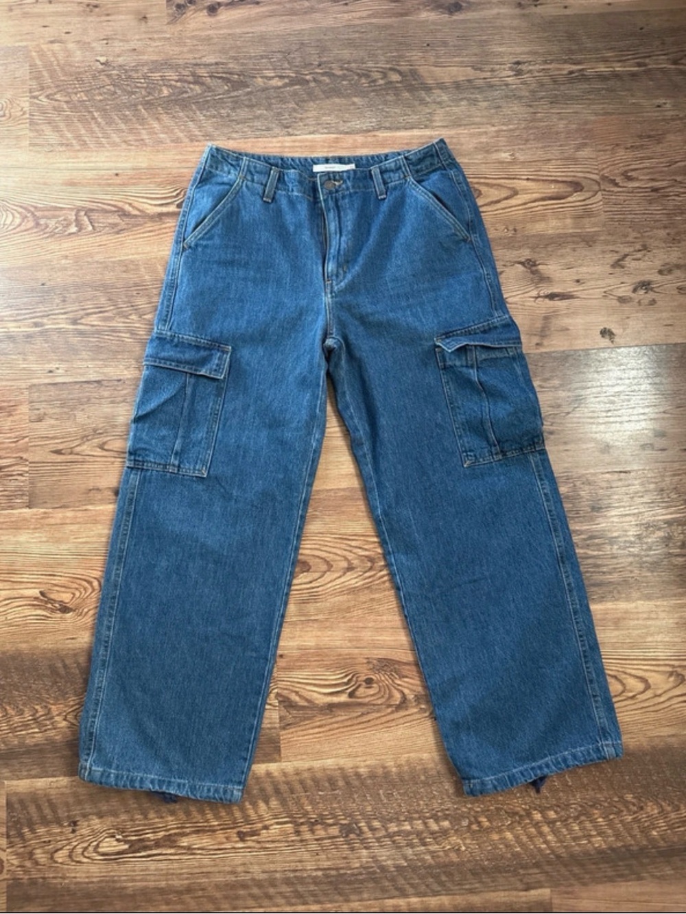 Womens levi Cargo Denim Pants - Blue